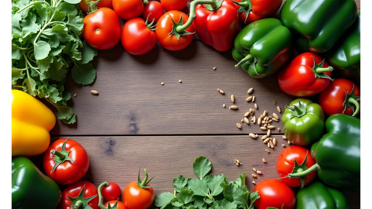 Talerz pełen świeżych, kolorowych warzyw i zdrowych produktów, symbolizujący zbilansowaną dietę dla dorosłych.